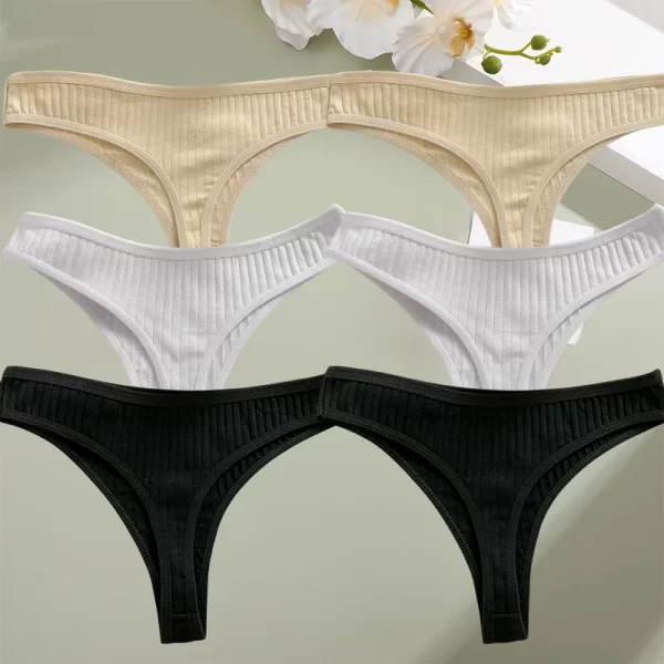 6 pçs/set calcinha de algodão g-string calcinha feminina sexy lingerie feminina tanga briefs para mulher cor sólida calcinha íntima - Image 11