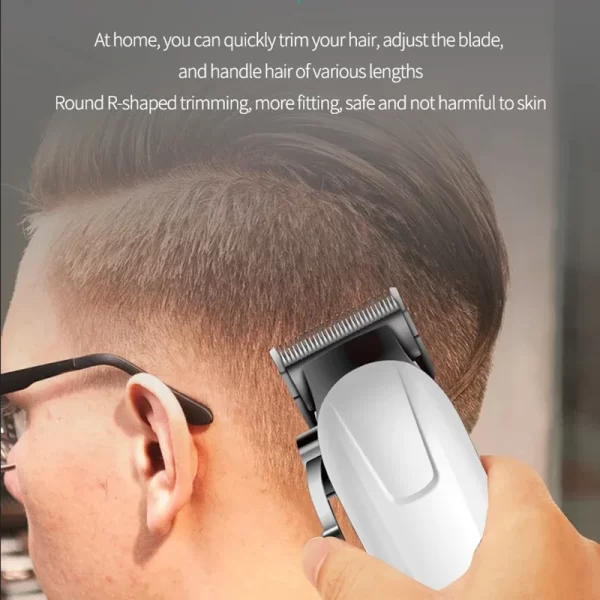 Original Kemei mini barbeiro aparador de cabelo profissional elétrico barba máquina de cortar cabelo recarregável de lítio máquina de corte de cabelo para homens - Image 5