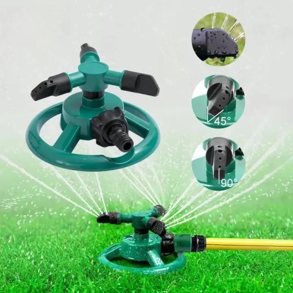 Aspersor automático de 360 ​​graus, rotação automática, spray de água, bico de aspersão, jardim, gramado, irrigação de jardim, suprimentos - Image 2