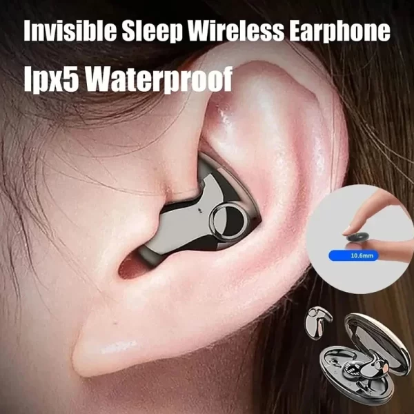 Sono invisível fone de ouvido estéreo ipx5 à prova dwireless água sem fio bluetooth fones com microfone para telefone bluetooth 5.3