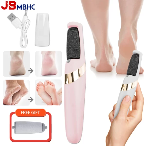 Arquivo de pé elétrico usb ferramentas pedicure moedor removedor de calos de pele morta para duro rachado remover máquina esfoliar cuidados com os pés