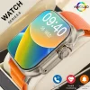 t800 ultra, relógio inteligente masculino 49mm série 8 2.3 "tela amoled nfc bússola à prova dwaterproof água para apple watch iwo ultra 8 smartwatch