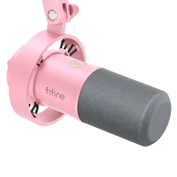 Microfone dinâmico FIFINE USB/XLR com montagem antichoque, toque mudo, entrada para fone de ouvido e controle de volume, para gravação em PC ou placa de som -K688 - Image 9