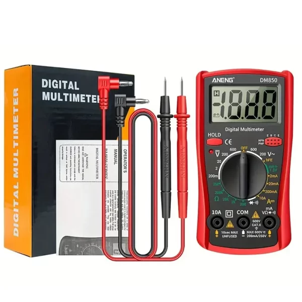 DM850 Professional Digital Multimeter 1999 Auto AC/DC Votage Tester Ohm Current Ammeter Test Probe Professional Detector Tool - Image 8