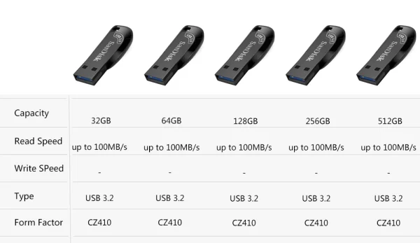 Sandisk USB 3.0 Pendrive 512GB 256GB 128GB 64GB 32GB USB Flash Drive 32 64 128 GB Pen Drive USB Flash Stick Disk na memória chave - Image 3